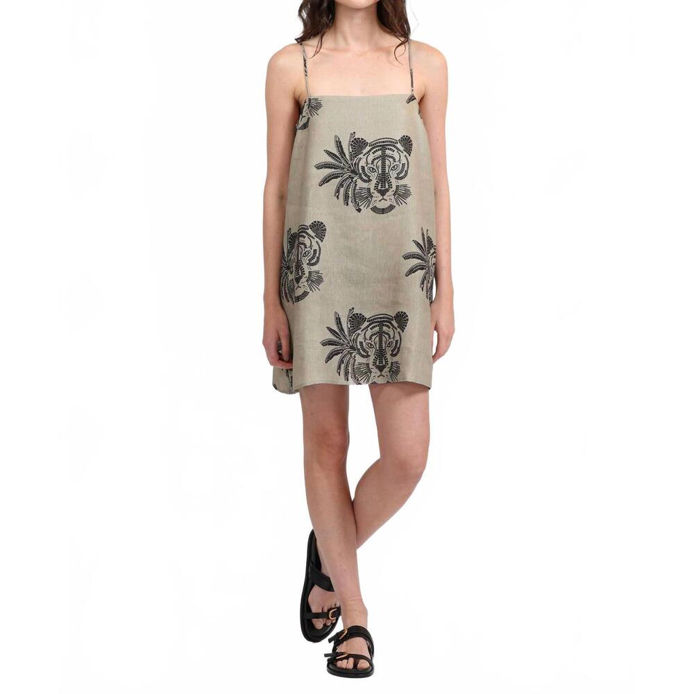 NEW LAS SUREÑAS mosaico short dress in gold